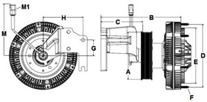 9910148 - Electric Fan Clutch Assembly - KW with ISX, ISX15, X15, 2010-2021