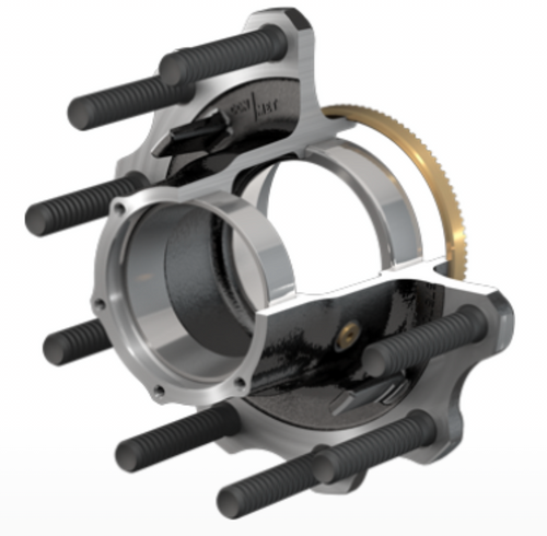 10082252 - HUB, CONVENTIONAL, 23K TN TRAILER WITH ALUM WHEELS