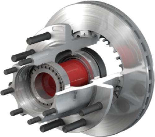 10084931 - HUB & ROTOR REAR VOLVO IHC KW PET