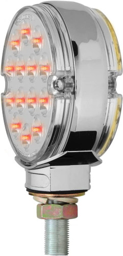 75192 - 3IN DOUBLE FACE AMB/RED CLEAR LENS LED LT