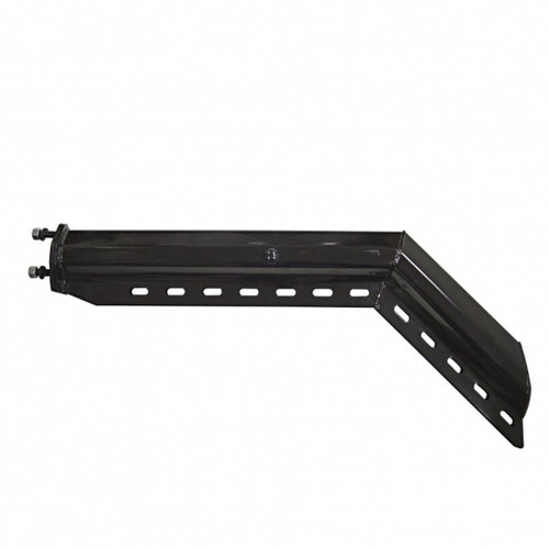 10650 - HEAVY DUTY MUD FLAP HANGER PAIR - BLACK, ANGLED, 1-1/8