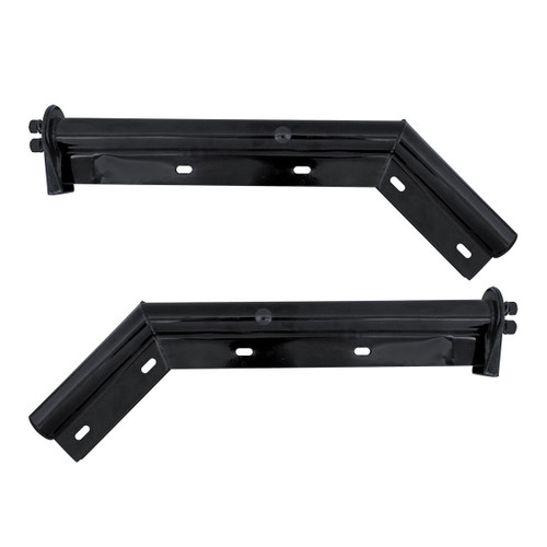 10681 - 28" Black 45-Degree Angled Mud Flap Hangers - 1-1/8" Bolt Pattern