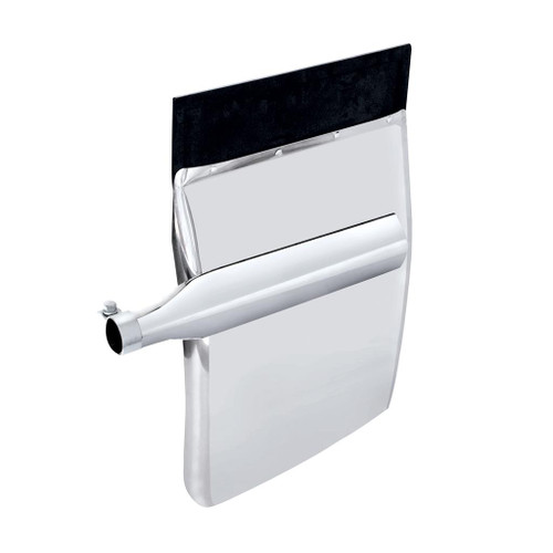 10854 - 24in x 34in Stainless Quarter Fender Set - Triangle Bracket