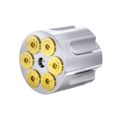 23399 - (CARD) CHROME ALUMINUM GUN CYL