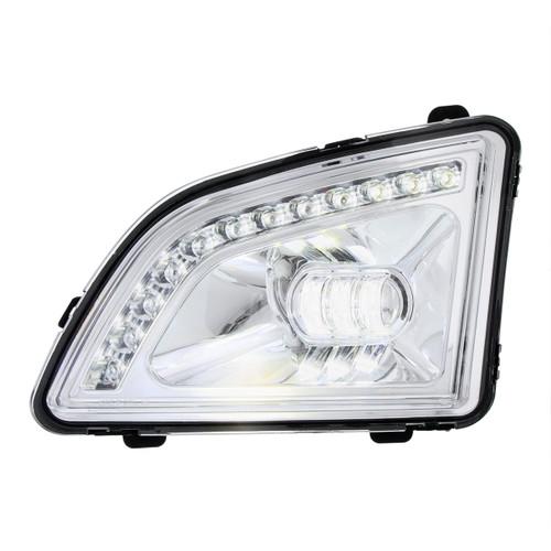 35857 - FOG LIGHT, VOLVO VNL 18+, LED PROJECTOR, CHROME, LH