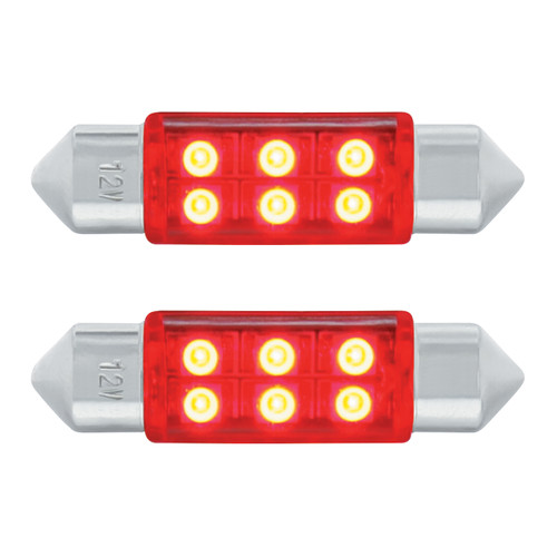 36593 - 6 HIGHPOWER LED BULB -RED