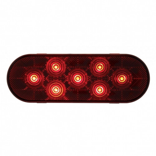 36855 - LED 6IN OVAL S/T/T LT RED