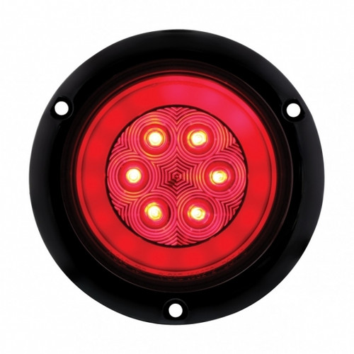 36957 - 4IN LED W/ FLANGE - RED