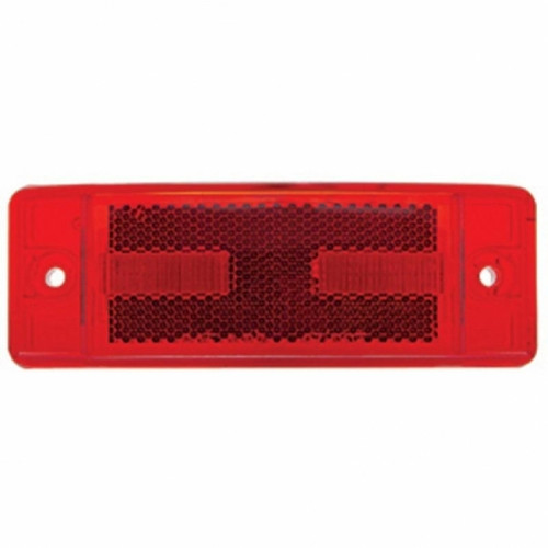 38254 - 16 LED Rectangular Light (Clearance/Marker) With Reflex Lens - Red LED/Red Lens