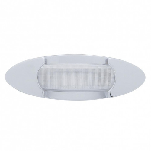 38956 - AMBER LED PB MARKR/CLEAR LENS