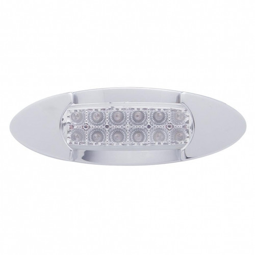 38960 - AMBER LED PB REFL/CLEAR LENS