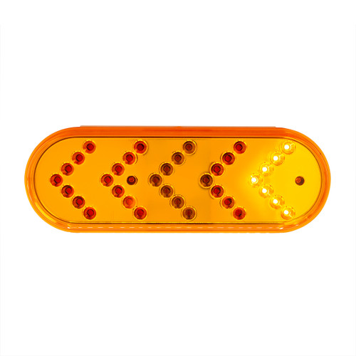 39475 - 35 LED 6" REFLECTOR OVAL SEQUENTIAL TURN SIGNAL LIGHT