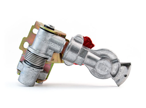 441249 - 90 DEGREE SWING-AWAY GLADHAND, EMERGENCY / RED