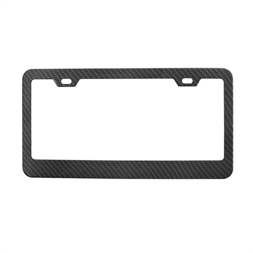 50079 - CARBON FIBER STYLE WIDE BOTTOM LICENSE PLATE FRAME