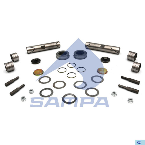 501.945 - KING PIN KIT MERITOR SIZE 9.06 X 179.4 BIG BEARING SPIRAL