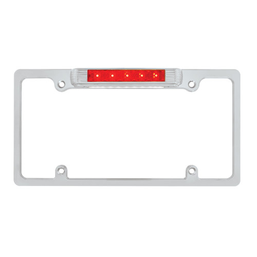 50148 - CR LICENSE PLATE W/RED LED LIGHT