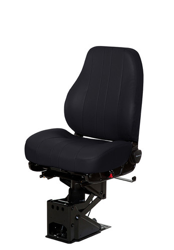 50765.005 - CAPTAIN TRUCK SEAT, HIPRO 95 AIR SUSPENSION, RASCAL BLACK VINYL, MID-BACK