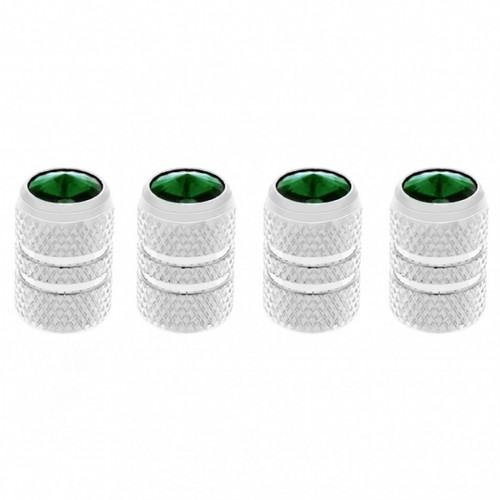 69992 - CHROME VALVE CAP GREEN DIAMOND