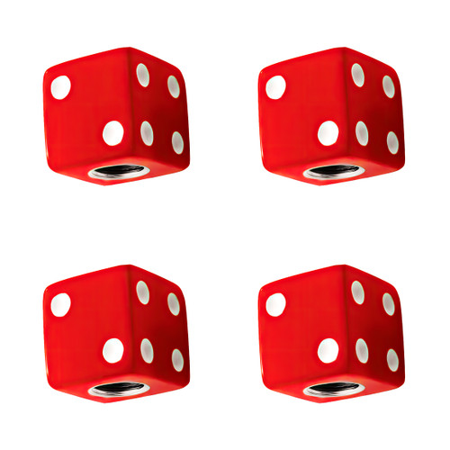 70005 - VALVE CAP SET - RED DICE