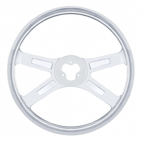 88210 - 18" SS 4 SPOKE STEERING WHEEL