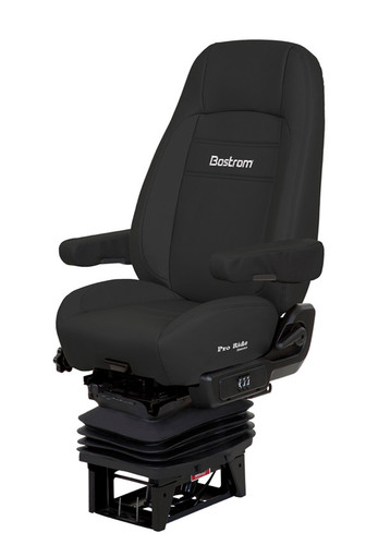 9320011-900 - PRO RIDE TRUCK SEAT, BLACK ULTRA-LEATHER, HIPRO - 915, BELLOWS, DUAL 16" ARMRESTS, HI-BACK