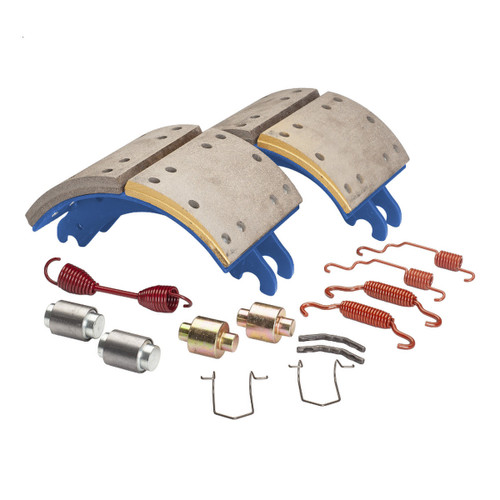 GG4692HXJ - BRAKE SHOE KIT 12.250in X 7.500in core free Low Boy Trailer with Hendrickson HXS Tri-Axle
