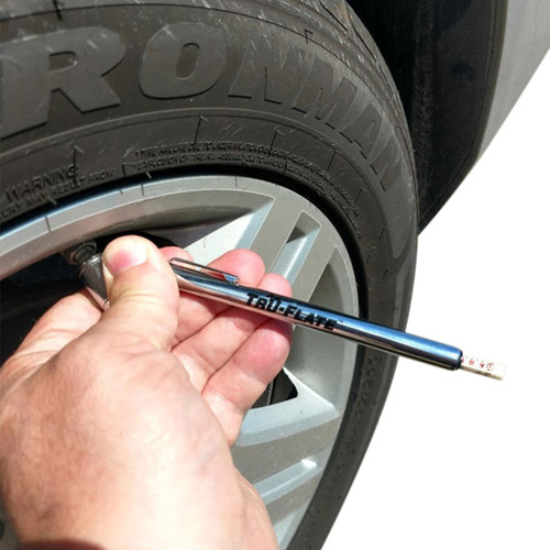 17-525 - DUAL HEAD PENCIL TIRE GAUGE WITH VALVE EXTENDERS (10-120 PSI)