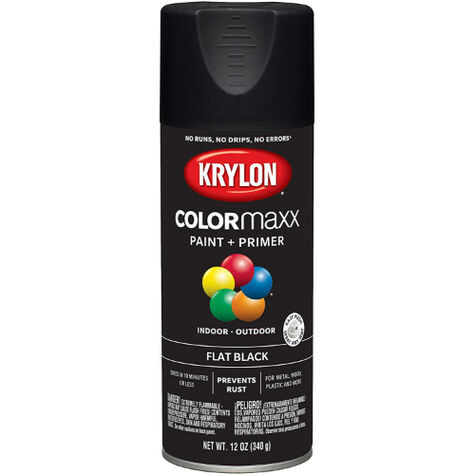 5546 - PAINT - COLORMAXX™ FLAT BLACK - 12 OZ.