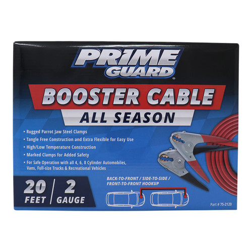 75-2120 - BOOSTER CABLES 20' - 2GA