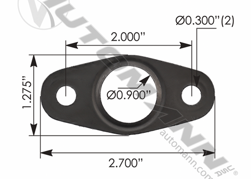 840.23080GEL - TURBO OIL DRAIN GASKET, DETROIT DD13, DD15 & DD16