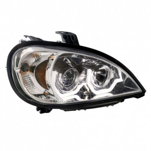 FL005-B0WPR-US11 - COLUMBIA HEADLIGHT, CHROME, WHITE LIGHT BAR - RH