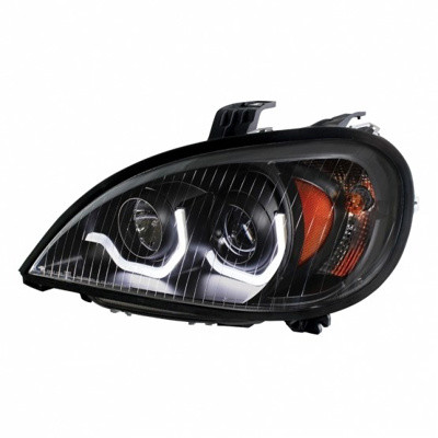 FL005-B1WPL-US11 - COLUMBIA HEADLIGHT, BLACK, WHITE LIGHT BAR - LH