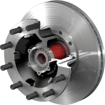 10083214 - HUB & DISC VOLVO FLAT ROTOR - Harbor Truck Parts