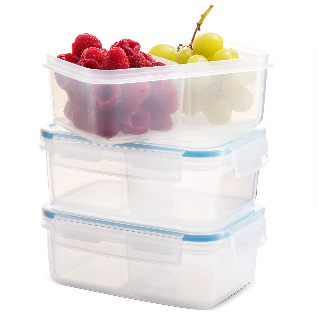 Komax Biokips Snack Containers with Dividers (30-oz) / [3-Pack] 