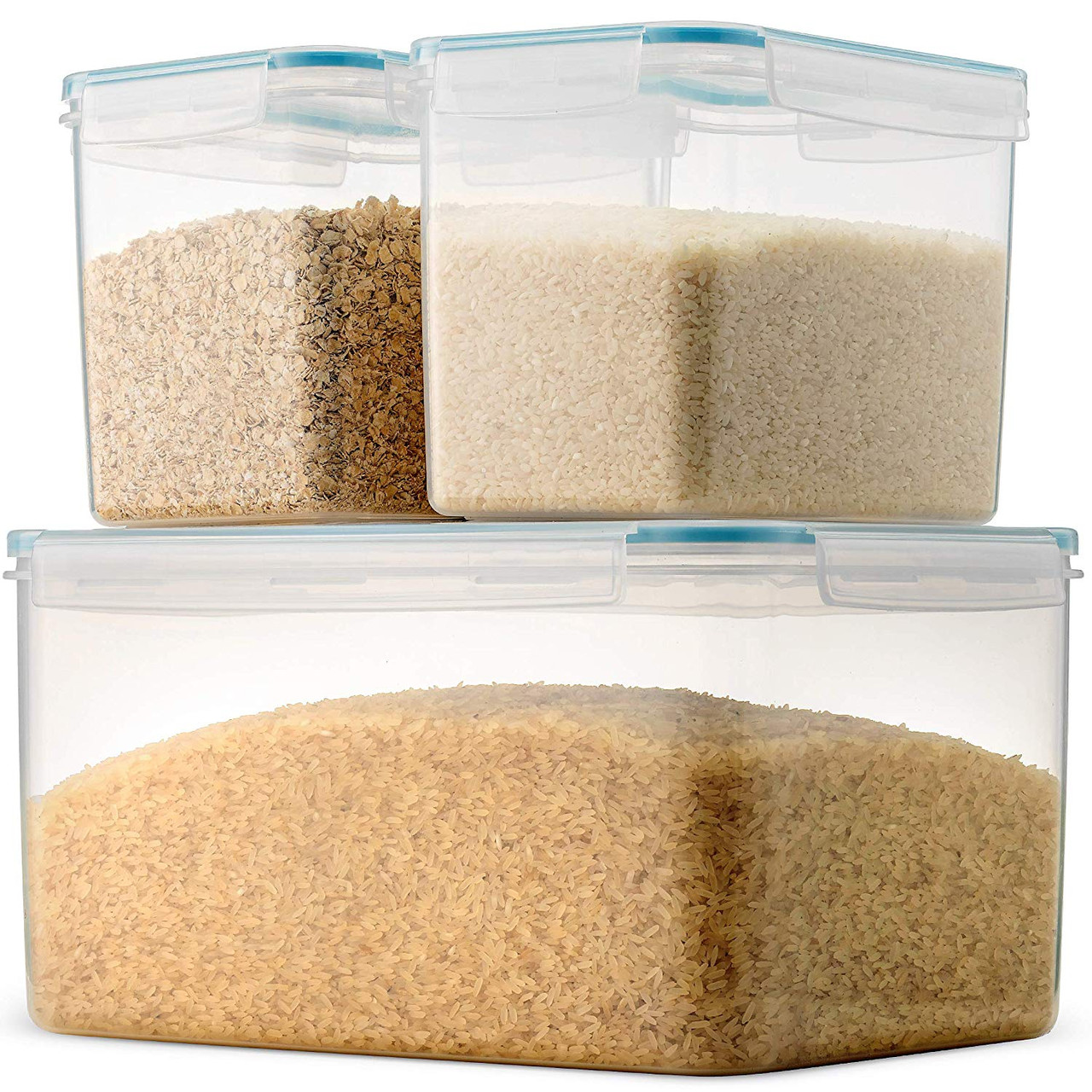 komax Komax Biokips 175-oz Large Food Storage Container, Set of 1 Rice and  Beans Container