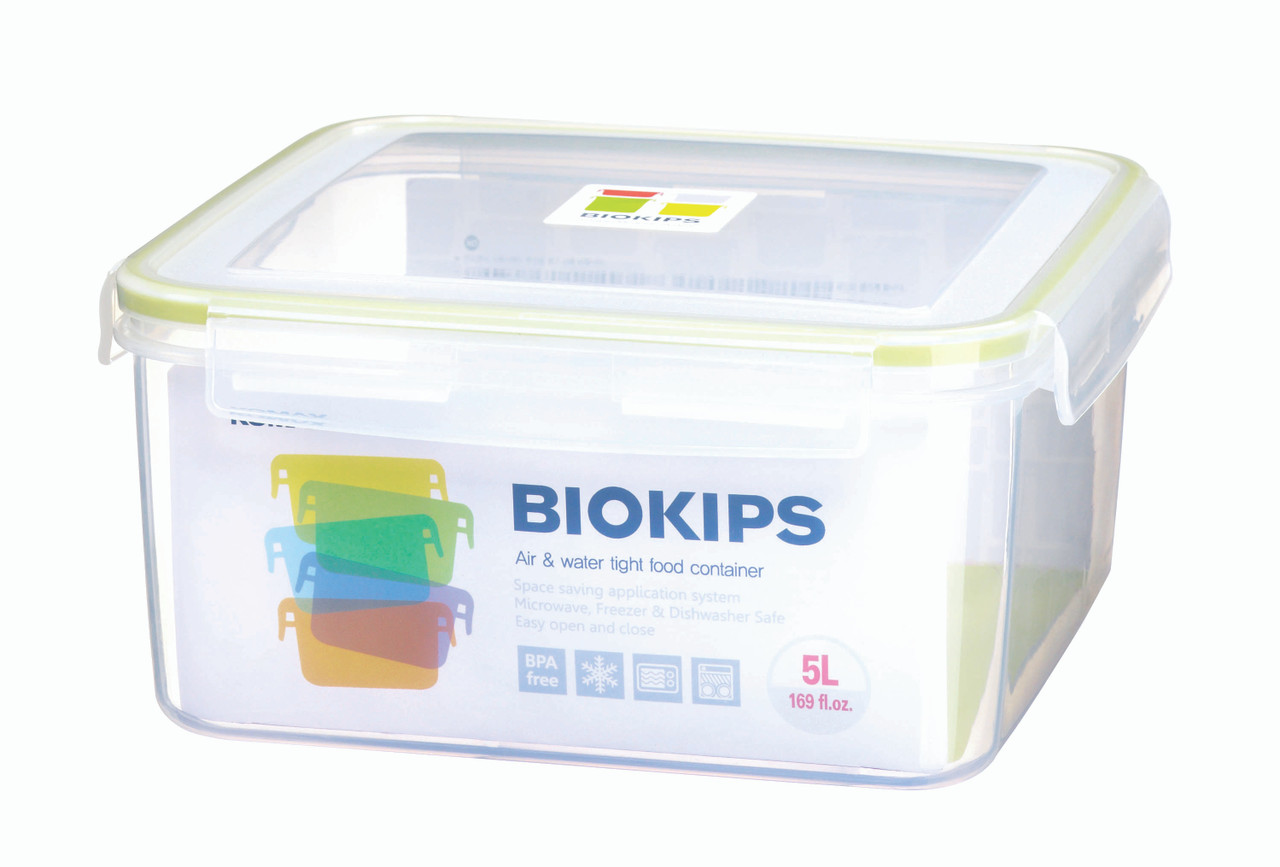 Komax Biokips Large Food Storage Container (169 oz.) Airtight Cookie  Container Suitable for Cookies, Chips, Flour, Bulk or