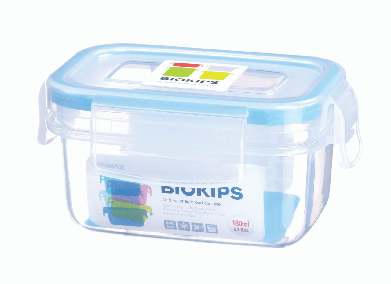 Komax Biokips Narrow Bread Box Container with Tray 118.3 oz. - Airtight,  Leakproof With Locking Lid - BPA Free Food Storage Container- Freezer and  Dishwasher Sa…