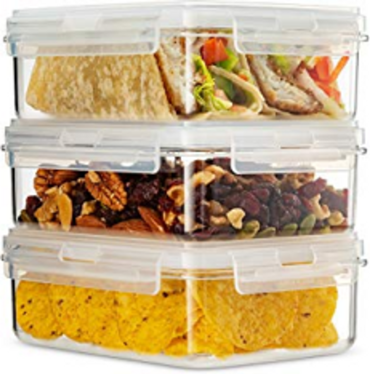 Komax 12-piece Nesting Leakproof Square Food Storage Set - 20105493, HSN