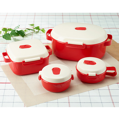 Tupperware Red Steamers