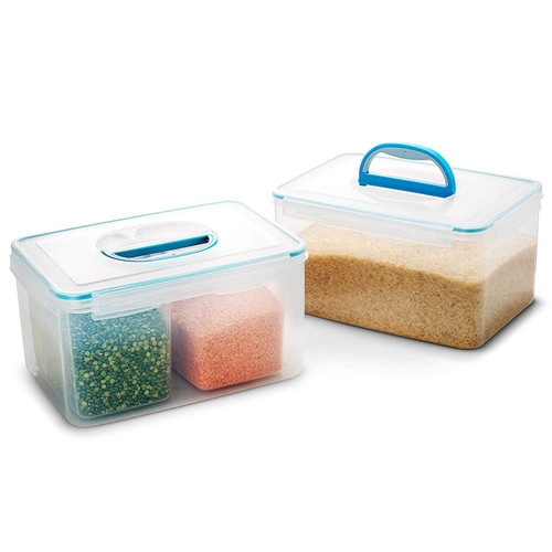 komax Komax Biokips 175-oz Large Food Storage Container, Set of 1 Rice and  Beans Container