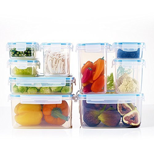 Komax Biokips Snack Containers with 4 Compartments (23-oz), 5-Pack