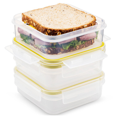 Komax Biokips Snack Containers with Dividers (30-oz) / [3-Pack