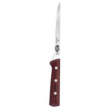 Victorinox   knife 5.6406.15  (40013) 6" BONING KNIFE STRAIGHT NARROW STIFF ROSEWOOD HDL