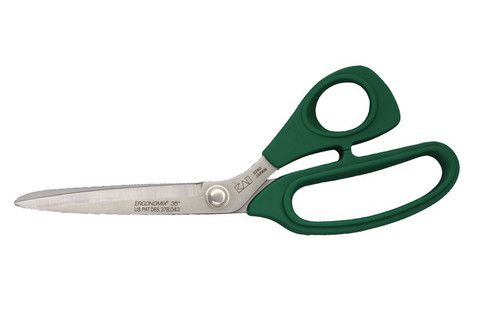 STRAIGHT Green Handle 9 1/2" Poultry Shears PS70  
