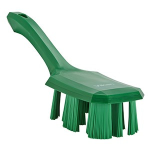 REMCO  41792 VIKAN UST SHORT HANDLE SCRUBBING BRUSH- STIFF, GREEN 