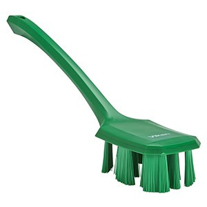 REMCO 41962 VIKAN UST LONG HANDLE SCRUBBING BRUSH- STIFF, GREEN