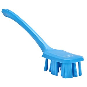 REMCO 41963  VIKAN UST LONG HANDLE SCRUBBING BRUSH- STIFF, BLUE 