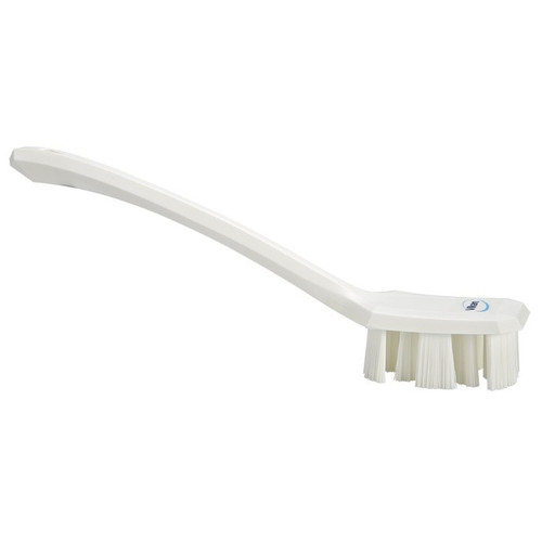 REMCO 41965 VIKAN UST LONG HANDLE SCRUBBING BRUSH- STIFF, WHITE 