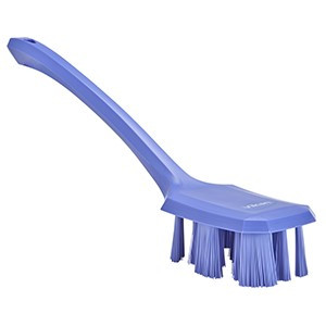 REMCO 41968 VIKAN UST LONG HANDLE SCRUBBING BRUSH- STIFF, PURPLE