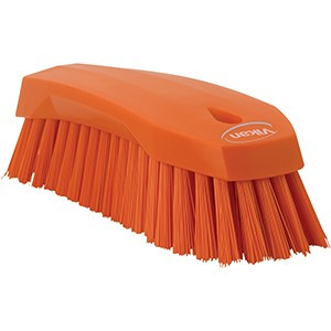 REMCO 38907 VIKAN LARGE HAND BRUSH- STIFF, ORANGE 